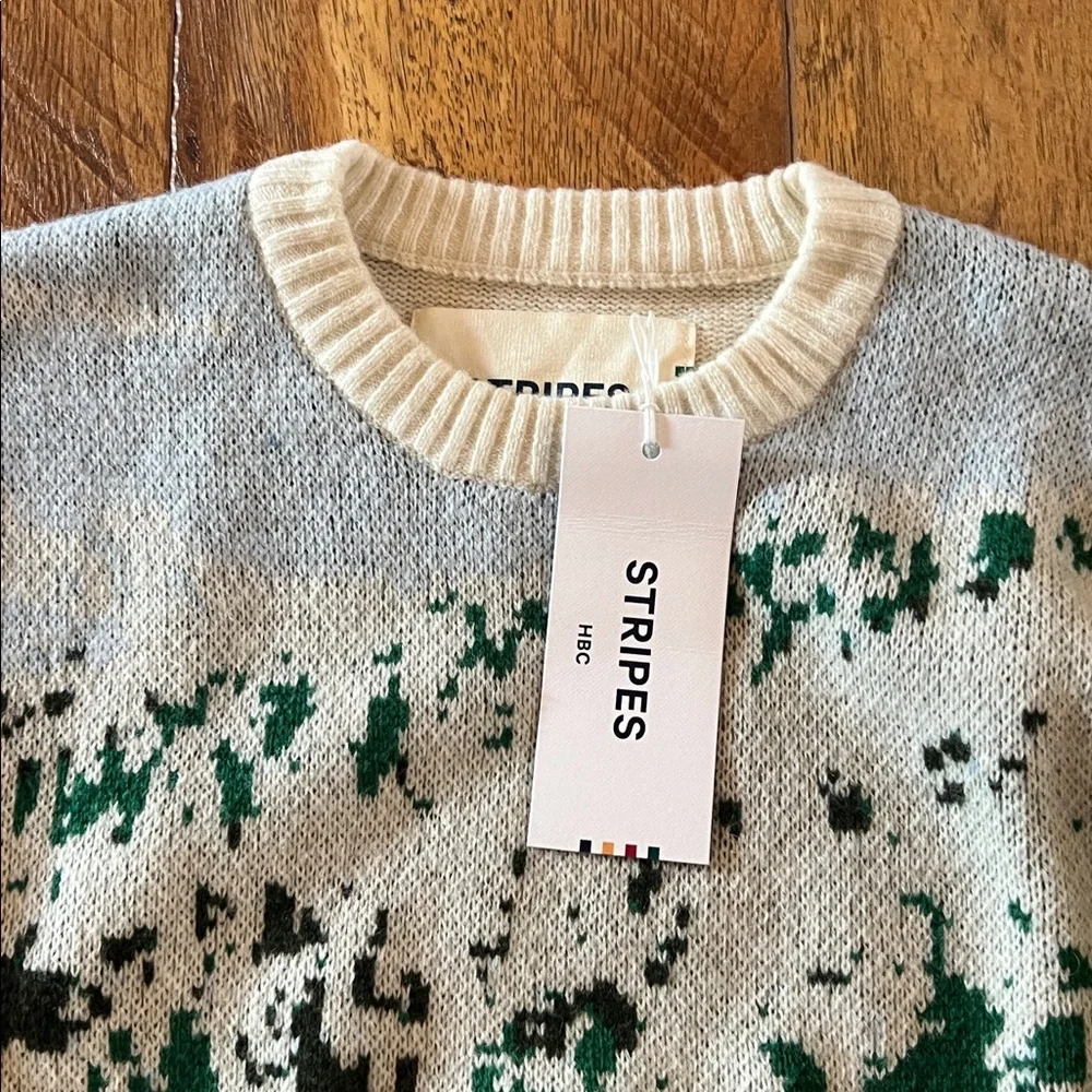 NWT HBC Stripes Medium Sweater - Picture 2 of 12
